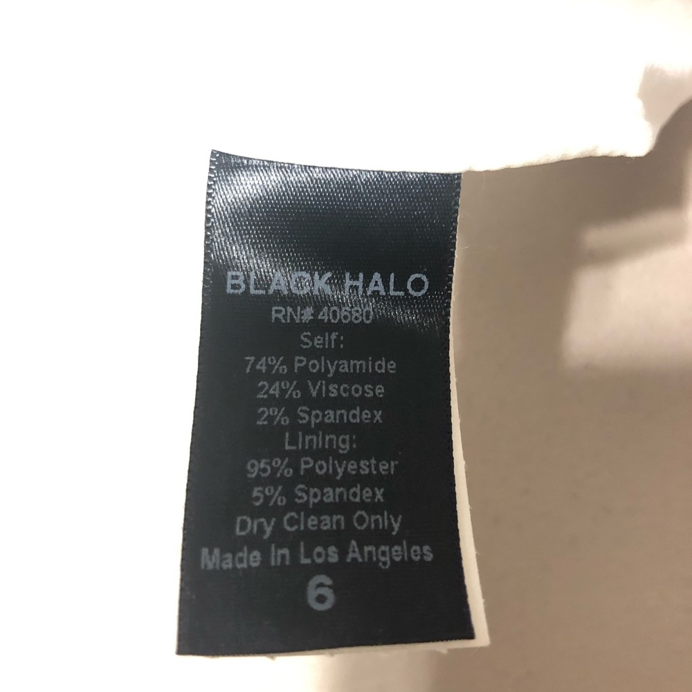 black halo castor tweed dress - Picture 4 of 4